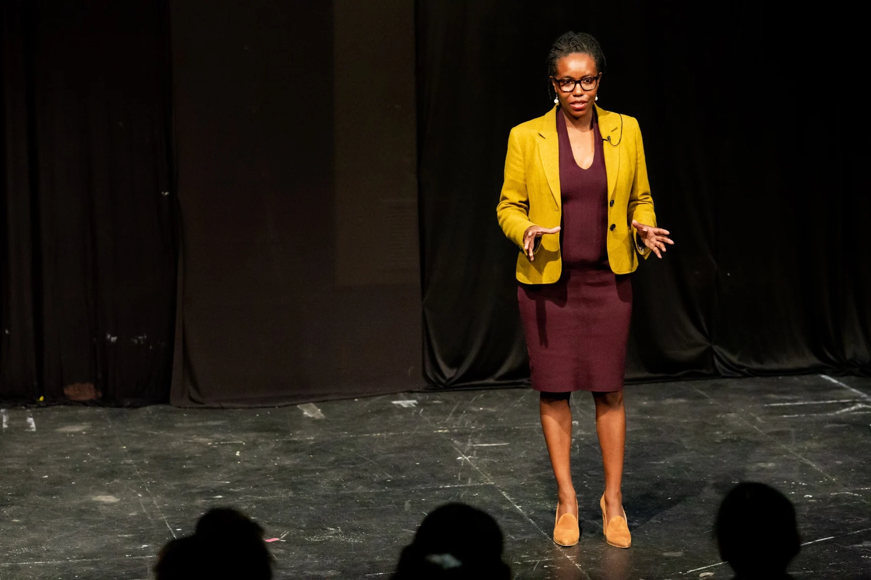 Natasha Williams delivering a workplace presentation